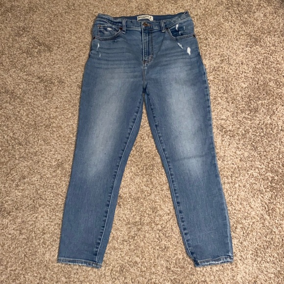 Abercrombie & Fitch Jeans | A&F- High Rise Super Skinny Ankle Jean 29/8 short - Picture 1 of 4